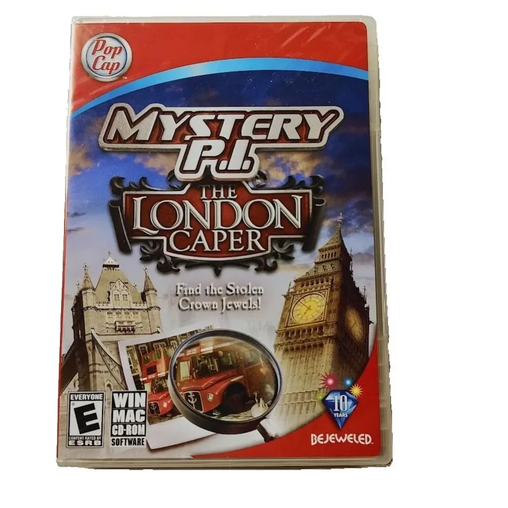 PopCap PC Game Mstery P.I. The London Caper Hidden Object Puzzle Game 2010